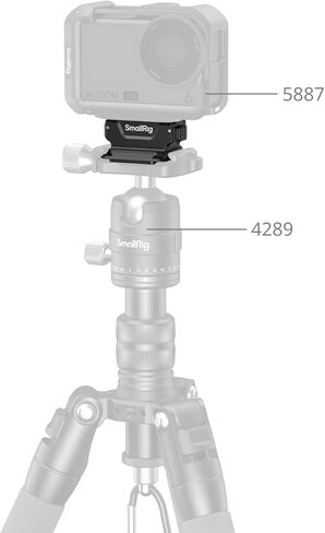 حامل محول SMALLRIG Action 6 / Nano المغناطيسي ثنائي الاتجاه سريع الفك لـ DJI Osmo Action 6 / Osmo Nano، مع لوحة أساسية Arca-Swiss لحامل ثلاثي القوائم من نوع Arca - 6014 in Kuwait