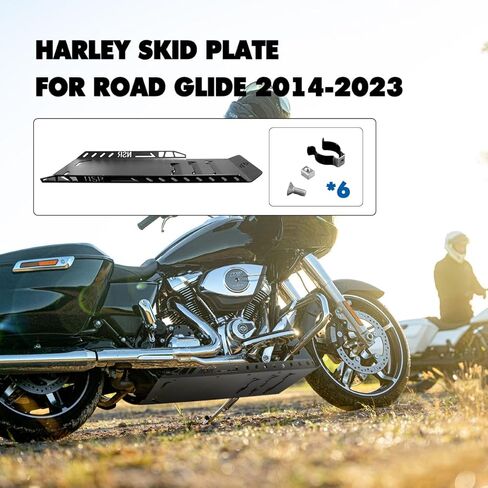 صفيحة متزلجة لـ Harley Touring Road Glide Fltrx/Fltrxstse ، CVO Road Glide Fltrxse ، Street Glide Flhx ، Street Glide Special Flhxse 2024 Up Lower Engine Guarding ، Black in Kuwait