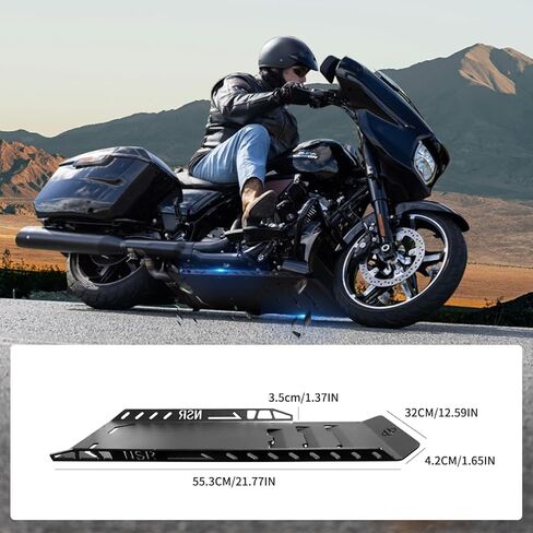 صفيحة متزلجة لـ Harley Touring Road Glide Fltrx/Fltrxstse ، CVO Road Glide Fltrxse ، Street Glide Flhx ، Street Glide Special Flhxse 2024 Up Lower Engine Guarding ، Black in Kuwait
