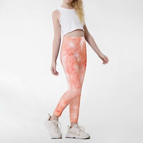 4 Pack Girls Printed Leggings Soft Yoga Pants Kids Tie-Dye Leggings in Saudi Arabia