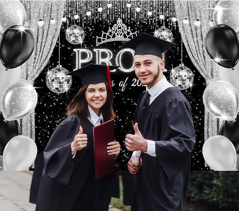 7×5Ft Prom Decorations 2026 Backdrop Silver Glitter Prom Class of 2026 Backdrops for Photoshoot Neon Light Ball Prom Send Off Graduation Banner for Party 84×60inch in Saudi Arabia