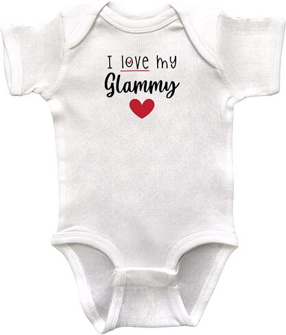 Glammy Themed Infant Bodysuits, Grandson or Granddaughter Gift, Baby Shower Present, Newborn Apparel, Pregnancy Reveal in Saudi Arabia