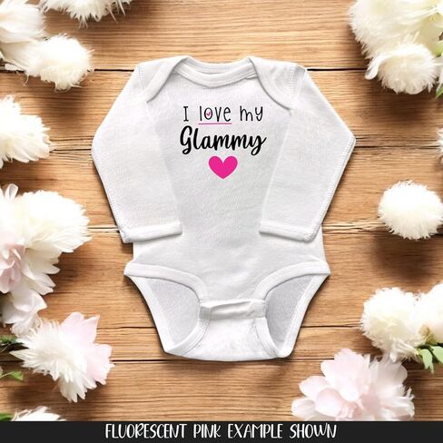 Glammy Themed Infant Bodysuits, Grandson or Granddaughter Gift, Baby Shower Present, Newborn Apparel, Pregnancy Reveal in Saudi Arabia