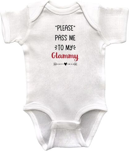 Glammy Themed Infant Bodysuits, Grandson or Granddaughter Gift, Baby Shower Present, Newborn Apparel, Pregnancy Reveal in Saudi Arabia