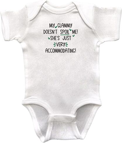 Glammy Themed Infant Bodysuits, Grandson or Granddaughter Gift, Baby Shower Present, Newborn Apparel, Pregnancy Reveal in Saudi Arabia