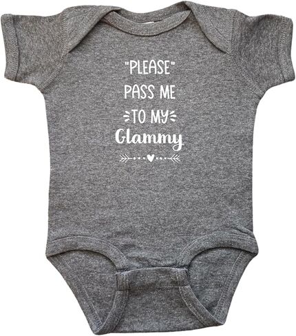 Glammy Themed Infant Bodysuits, Grandson or Granddaughter Gift, Baby Shower Present, Newborn Apparel, Pregnancy Reveal in Saudi Arabia