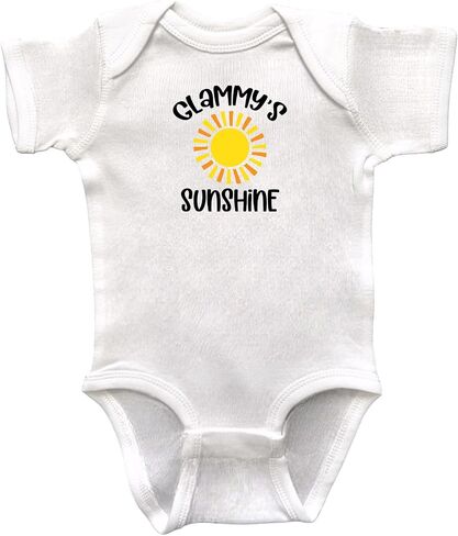 Glammy Themed Infant Bodysuits, Grandson or Granddaughter Gift, Baby Shower Present, Newborn Apparel, Pregnancy Reveal in Saudi Arabia