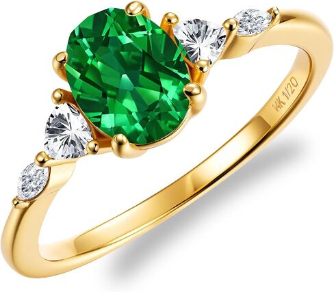 1.5CT مويسانيتي خاتم الخطوبة للنساء 14K الذهب فيرميل 925 الفضة الاسترليني خاتم الخطوبة وعد عيد الحب عيد الأم صديقة الذكرى السنوية هدية عيد الميلاد لها حجم 5 إلى 12 in Kuwait