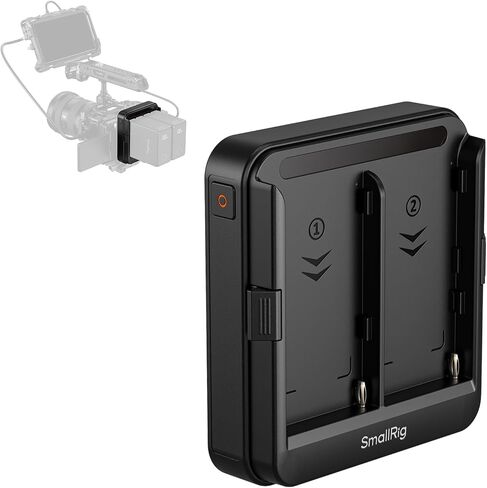 لوحة بطارية SmallRig مزدوجة NP-F، مصدر طاقة لمنافذ D-Tap، DC، USB-C، لوحة تثبيت محول لبطاريات NP-F550 / 570/750 / 770/950 / 970، تدعم UPS - 5536 in Kuwait