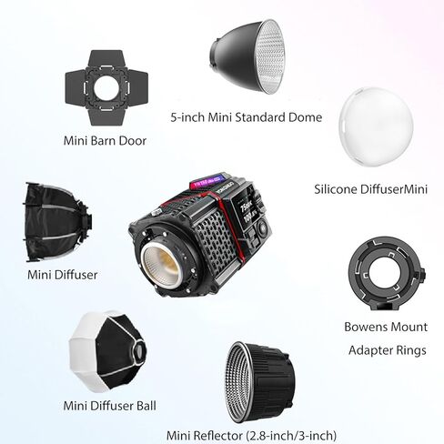 Yongnuo YN150 Ultra RGB Mini Size COB LED Light 150W 2000K-10000K Color Tempreture Outdoor LED Video Light 2.4G APP Remote Control Photography Light in Kuwait