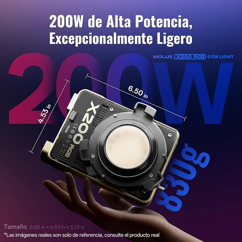 ZHIYUN MOLUS X200 RGB Combo 200W Video Light + 40D Bowens Mount Octagonal Softbox [رسمي] إضاءة التصوير الفوتوغرافي الاحترافية المحمولة إضاءة الإخراج المستمر المحمولة in Kuwait