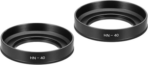 PATIKIL 2 قطعة غطاء عدسة 46 مم، أغطية عدسات معدنية منحنية بفتحات تهوية لكاميرا Fujifilm لـ Pentax، فضي in Kuwait
