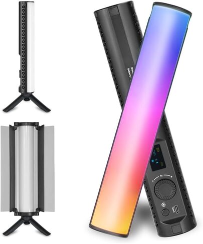 ضوء التصوير الفوتوغرافي بالألوان الكاملة RGB | VLOGLITE B15RGB مصباح فيديو LED محمول مع 20 مؤثرًا للمشهد لاستوديو Vlog لإنشاء المحتوى in Kuwait