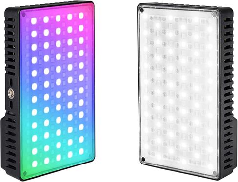 ضوء فيديو RGB، CRI95+ 1800K-9000K 168 ضوء كاميرا LED مع صندوق ناعم، قاعدة حذاء بارد، بطارية مدمجة قابلة لإعادة الشحن بقدرة 3300 مللي أمبير في الساعة، 20 تأثير إضاءة، مثالي لمدونات الفيديو والتصوير الفوتوغرافي in Kuwait
