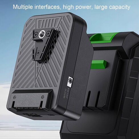 لوحة بطارية GOWENIC V Mount، PD 100W USB C D Tap DC مصدر طاقة الإخراج لأضواء التصوير الفوتوغرافي، مع شاشة رقمية لأجهزة الكمبيوتر المحمولة التي تضيء معدات الكاميرا in Kuwait