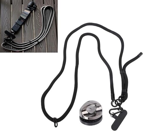 Sports Camera Strap, Camera Neck Shoulder Strap, Neck Lanyard for 3 X4, Adjustable 49-85cm, with Threaded Mount & Cushioned Pad in Kuwait