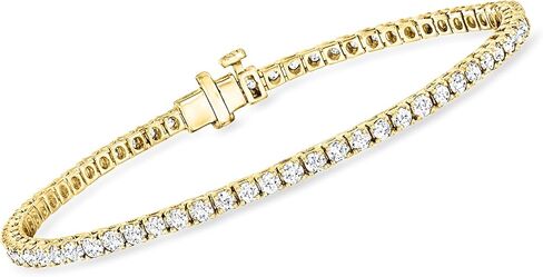 Ross-Simons 3.00 CT. T.W. سوار تنس الماس الذي يزرعه المختبر بالذهب 18 كيلو بايت على الجنيه الاسترليني in Saudi Arabia