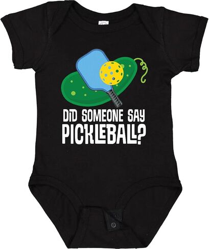 inktastic Did Someone Say Pickleball Baby Bodysuit in Saudi Arabia