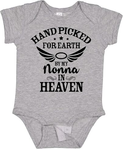 inktastic Handpicked for Earth By My Nonna in Heaven with Angel Baby Bodysuit in Kuwait