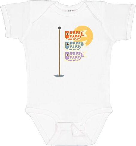 inktastic Japanese Carp Fish Flags Baby Bodysuit in Saudi Arabia