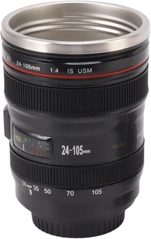كوب قهوة من Acouto Camera Lens سعة 400 مل من الفولاذ المقاوم للصدأ، فكرة Ique للمصورين وصانعي الأفلام in Kuwait