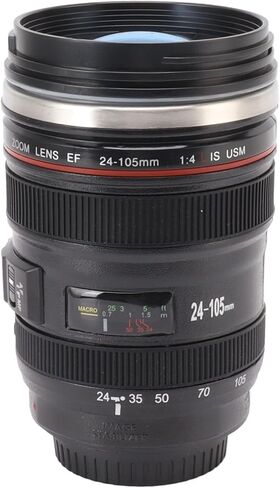 كوب قهوة من Acouto Camera Lens سعة 400 مل من الفولاذ المقاوم للصدأ، فكرة Ique للمصورين وصانعي الأفلام in Kuwait