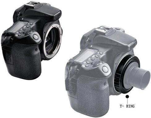محول كاميرا التلسكوب M42 لمستشعر Canon SLR - حلقة على شكل حرف T من سبيكة شديدة التحمل لعلم الفلك والتصوير عن بعد in Kuwait
