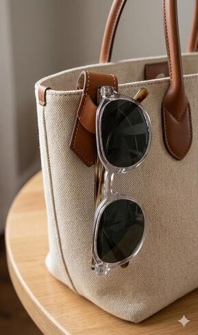 City Bred Wearable Magnetic Glasses Holder/Keeper for Sunglasses, Eyeglasses/Use on Shirt Collar, Backpack, Purse, Bag in Saudi Arabia
