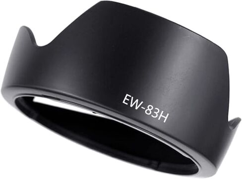 غطاء عدسة الكاميرا EW-83H لـ EF 24-105mm F/4L هو غطاء عدسة بديل قابل للعكس EW83H غطاء عدسة الكاميرا أسود ظل الشمس in Kuwait