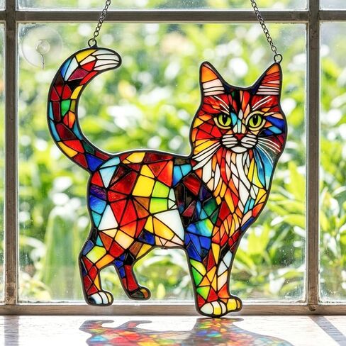 ديزي الزجاج الملون Suncatcher - 9.8 بوصة الأزهار والكتاب المقدس الشمس الماسك لوحة زجاجية نافذة معلقة قلادة ديكور جدار الفن الديني مع سلسلة، هدايا لعيد الفصح الإيمان المسيحي هووسورمينغ in Kuwait