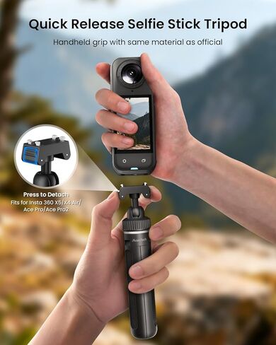 حامل ثلاثي القوائم 15.8 بوصة/40 سم عصا سيلفي حامل ثلاثي القوائم قابل للطي سريع التحرير لـ DJI Osmo Action 6 لـ Osmo Nano 2 في 1 حامل ثلاثي صغير قابل للتمديد لمدونات الفيديو والسفر والبث المباشر للتصوير الفوتوغرافي in Kuwait