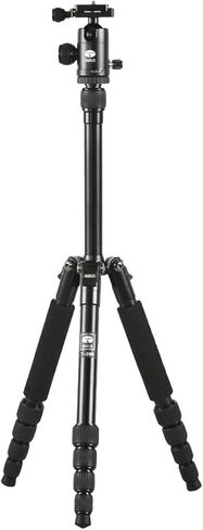 Sirui T-005 حامل ثلاثي من الألومنيوم مكون من 5 أقسام مع رأس كروي C-10، أسود in Kuwait
