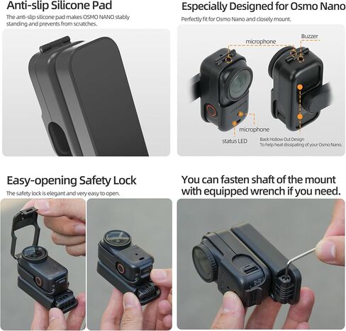 حامل تثبيت مغناطيسي متوافق مع DJI Osmo Nano، دوران متعدد الوظائف 360 درجة وحامل مغناطيسي قابل للطي لكاميرا Osmo Nano in Kuwait