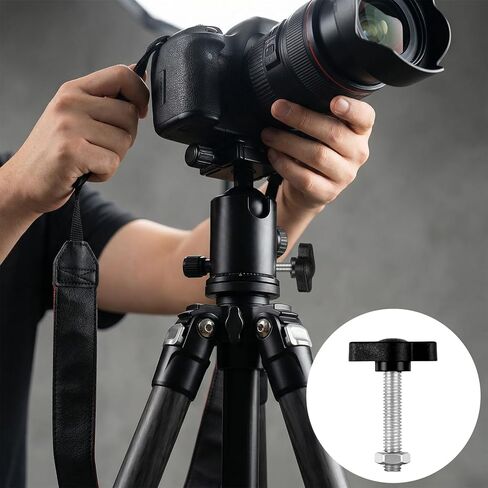 6 قطع استبدال مقبض شد اليد، M4/M5/ M6 × 30 مم، مقابض جناح تي شيرت، براغي إبهام، مسمار مقبض جناح أسود، مسامير مقبض ميكانيكية برأس بلاستيكي لحامل ثلاثي القوائم، حامل أرضية للكمبيوتر اللوحي وحوامل التصوير الفوتوغرافي in Kuwait