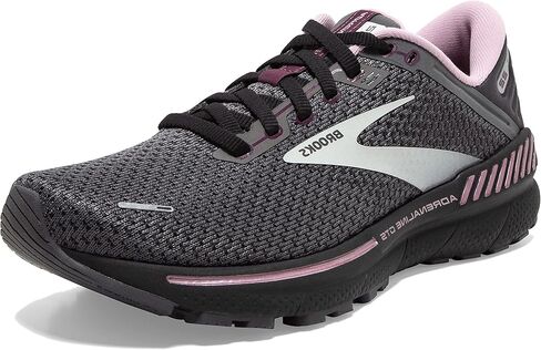 Brooks Women’s Divide 3 Trail Running Shoe - Ebony/Grey/Pink - 8.5 Medium in Kuwait