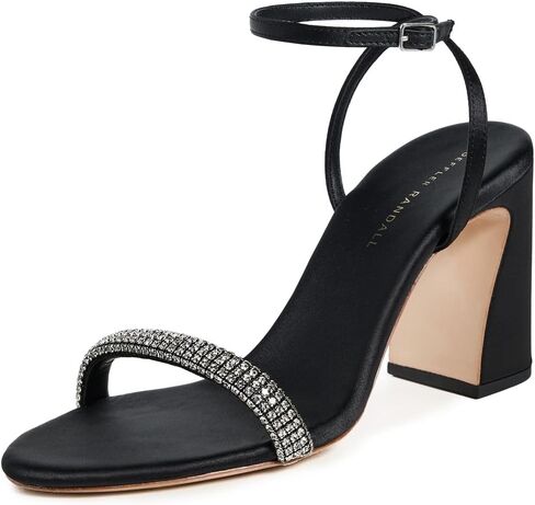 Loeffler Randall Women's Malia Curved Heel Simple Sandals with Ankle Wrap in Saudi Arabia