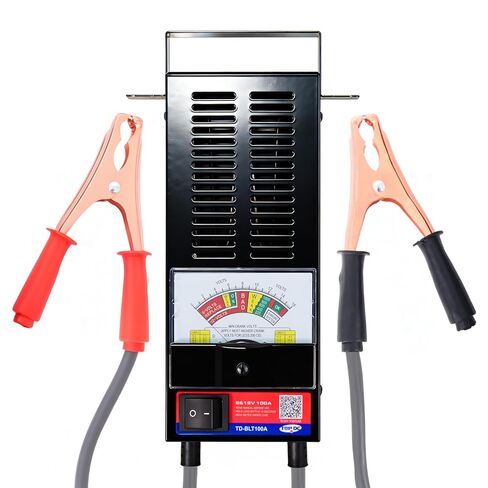 TopDC Car Battery Tester ، 6V/12V ، Tester Load Tester 100-1000 CCA ، اختبار بطارية السيارات 100 أمبير ، للسيارات ، RVs ، الدراجات النارية ، ATVs ، القوارب in Kuwait