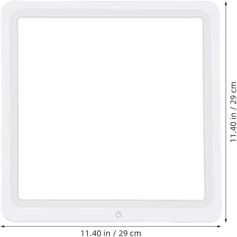 TEHAUX LED لوحة إضاءة للتصوير الفوتوغرافي محمولة 30 سم ضوء أبيض للصور والفيديو مصباح استوديو للبث الداخلي والتصوير بالفيديو in Kuwait