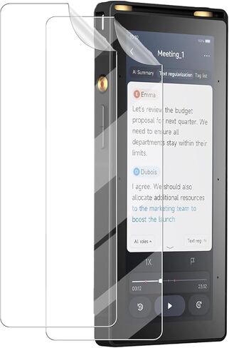 واقي شاشة مكون من قطعتين لجهاز iFLYTEK AI Recorder S6، حماية شاشة مرنة عالية الوضوح مضادة للخدش، خالية من الفقاعات، طبقة ناعمة واقية شفافة عالية الدقة in Kuwait