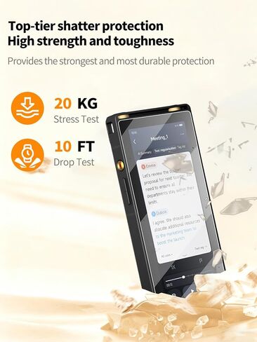 واقي شاشة مكون من قطعتين لجهاز iFLYTEK AI Recorder S6، حماية شاشة مرنة عالية الوضوح مضادة للخدش، خالية من الفقاعات، طبقة ناعمة واقية شفافة عالية الدقة in Kuwait