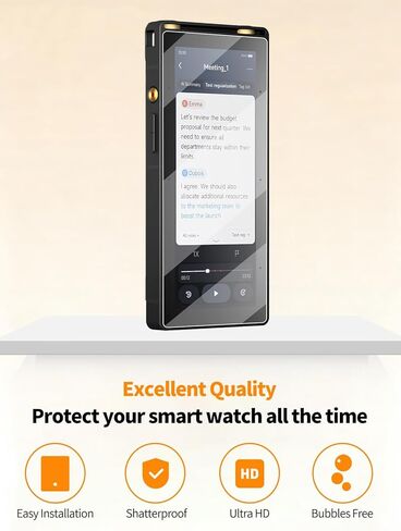 واقي شاشة مكون من قطعتين لجهاز iFLYTEK AI Recorder S6، حماية شاشة مرنة عالية الوضوح مضادة للخدش، خالية من الفقاعات، طبقة ناعمة واقية شفافة عالية الدقة in Kuwait