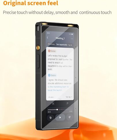 واقي شاشة مكون من قطعتين لجهاز iFLYTEK AI Recorder S6، حماية شاشة مرنة عالية الوضوح مضادة للخدش، خالية من الفقاعات، طبقة ناعمة واقية شفافة عالية الدقة in Kuwait