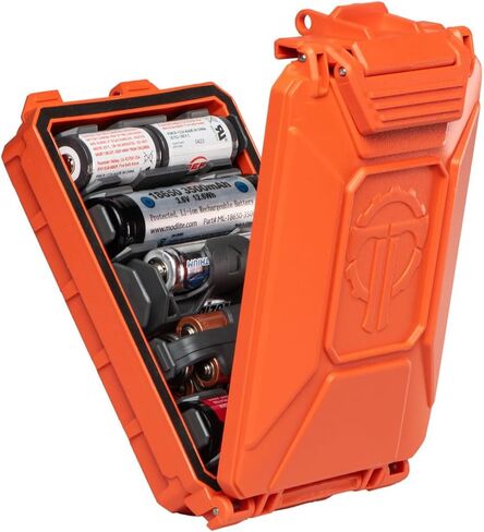 وحدة تخزين البطارية الخلوية Thyrm CellVault-5M لبطاريات CR123، 18650، 18350، CR2032 مع إدراجات متحركة، صنع في الولايات المتحدة الأمريكية in Saudi Arabia