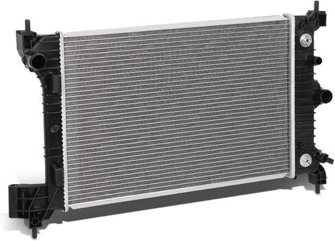 مشعاع Auto Dynasty متوافق مع 1988-1999 Chevy GMC C1500 C2500 K3500 Pickup/Suburban 4.3L 5.0L 5.7L AT، DPI 1690 Radiator، مشعاع بديل من الألومنيوم بصفين، مدخل 1-1/8 بوصة / مخرج 1-1/4 بوصة in Kuwait