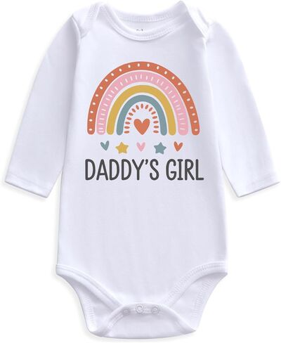 daddy's girl Baby Clothes dad girl baby bodysuit daddys girls baby outfits in Saudi Arabia