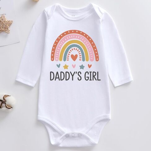 daddy's girl Baby Clothes dad girl baby bodysuit daddys girls baby outfits in Saudi Arabia