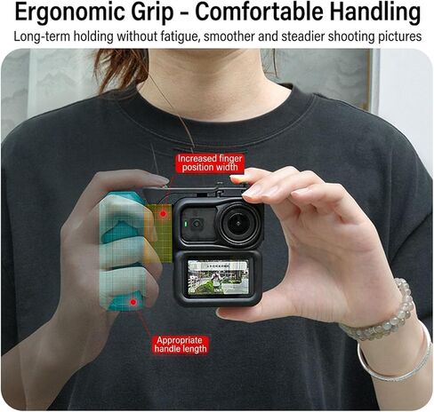 مقبض تصوير الشارع لـ DJI Osmo Nano، ملحقات قفص الكاميرا ذات الإطار وقبضة مقبض مدمج لتصوير الشارع لـ DJI Osmo Nano in Kuwait