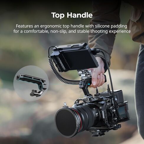 SmallRig Camera Cage Kit for Canon R6 Mark III with Top Handle and Cable Clamp+Cable Clamp for HDMI in Kuwait