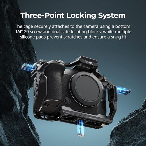 SmallRig Camera Cage Kit for Canon R6 Mark III with Top Handle and Cable Clamp+Cable Clamp for HDMI in Kuwait