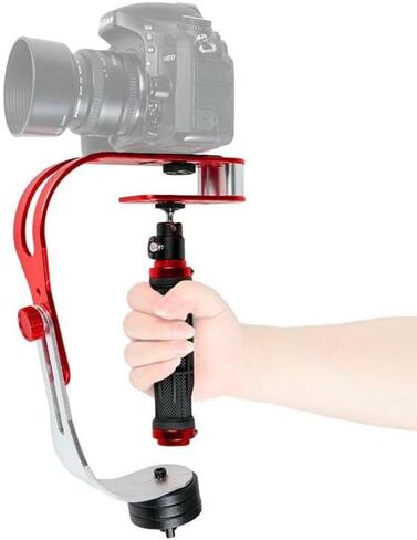 مثبت كاميرا محمول متوافق مع كاميرا GoPro وDSLR وDV وأثقال موازنة قابلة للتعديل ولوحة تثبيت in Kuwait